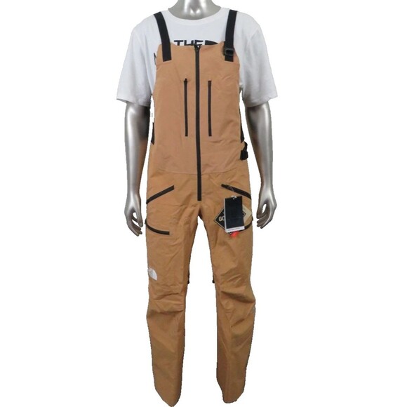The North Face Women Tsirku GTX GORE TEX Shell Ski Bib Pant Almond $700 XXL Long - Picture 8 of 9